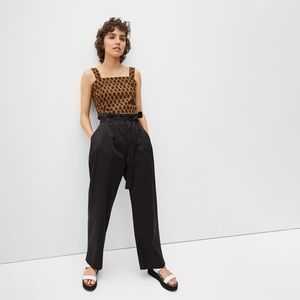 Everlane paper bag pants, black, M